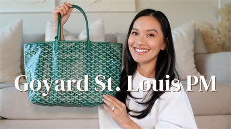 goyard saint louis pm white|goyard st louis size comparison.